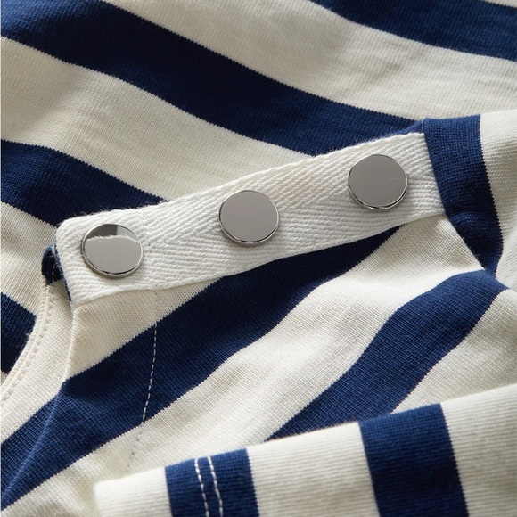 🆕 VERONICA BEARD Hovey Striped Top - Picture 4 of 5